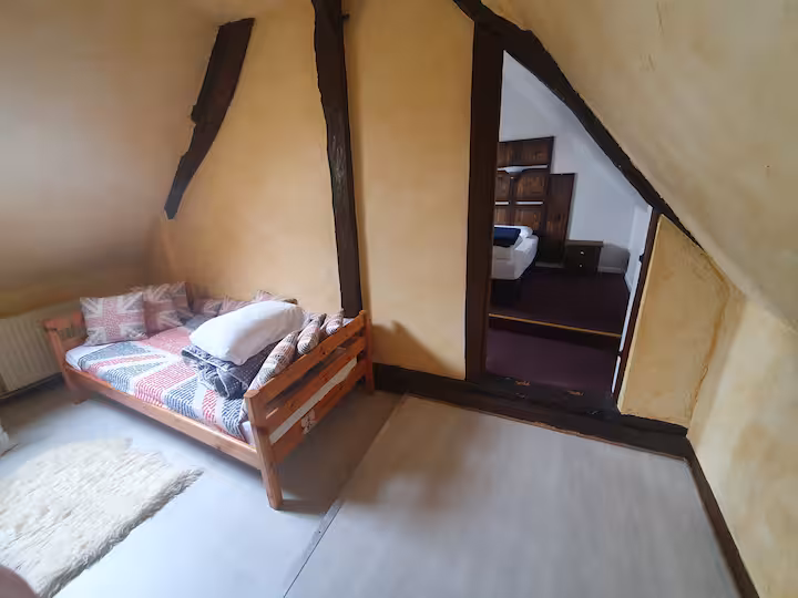 Quatrième chambre avec lits jumeaux - Gîte Le Pommier